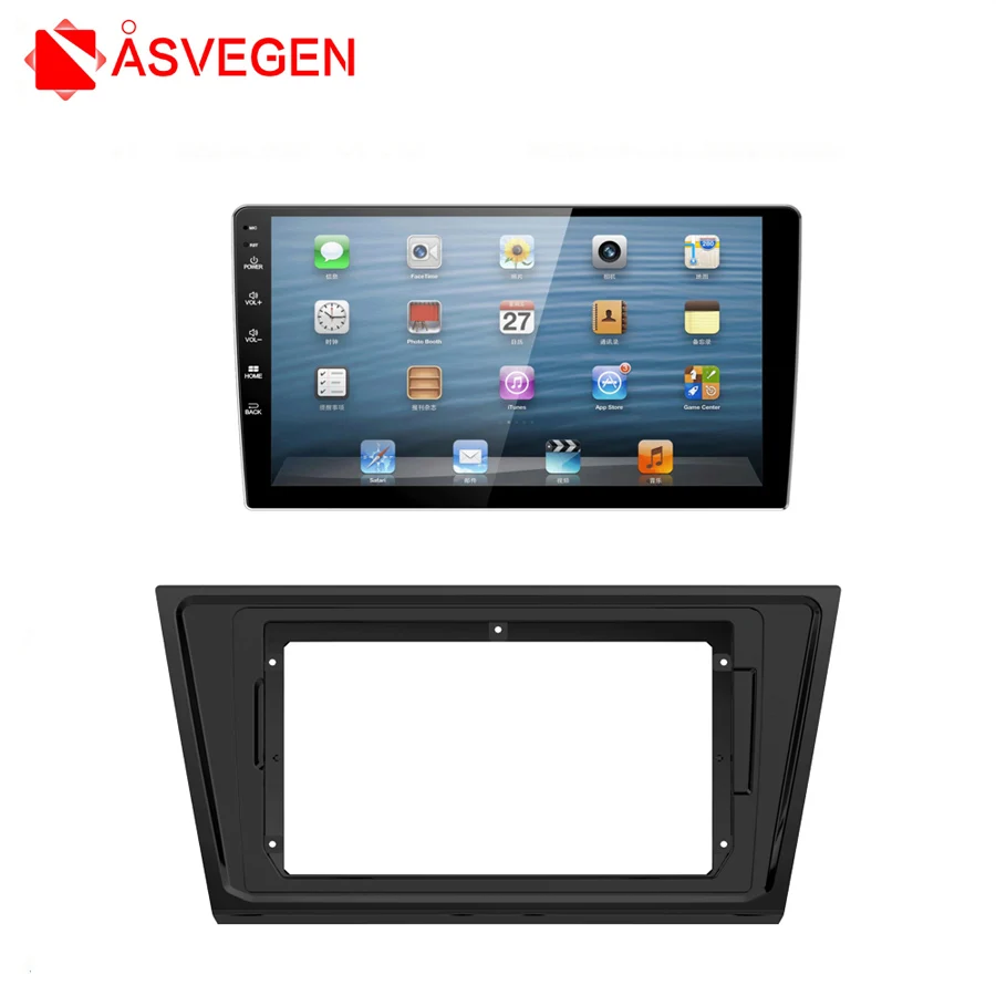 

Asvegen Car Radio Frame Plate Cover Trim Install Dash Bezel Trim Car Radio Panel Mounting Frame For 2012-2015 Volkswagen Bora