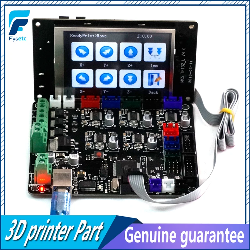 MKS Base V1.5 3D Printer Control Board With USB Mega 2560 R3 Motherboard + MKS TFT32 V4.0 Touch Screen Smart Controller Display MKS Base V1.5 3D Printer Control Board With USB Mega 2560 R3 Motherboard + MKS TFT32 V4.0 Touch Screen Smart Controller Display