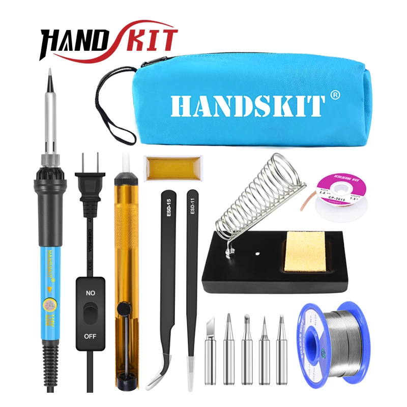 5-8W Solder Iron Tip Kit for Temperature Adjust Soldering Electric Welding S