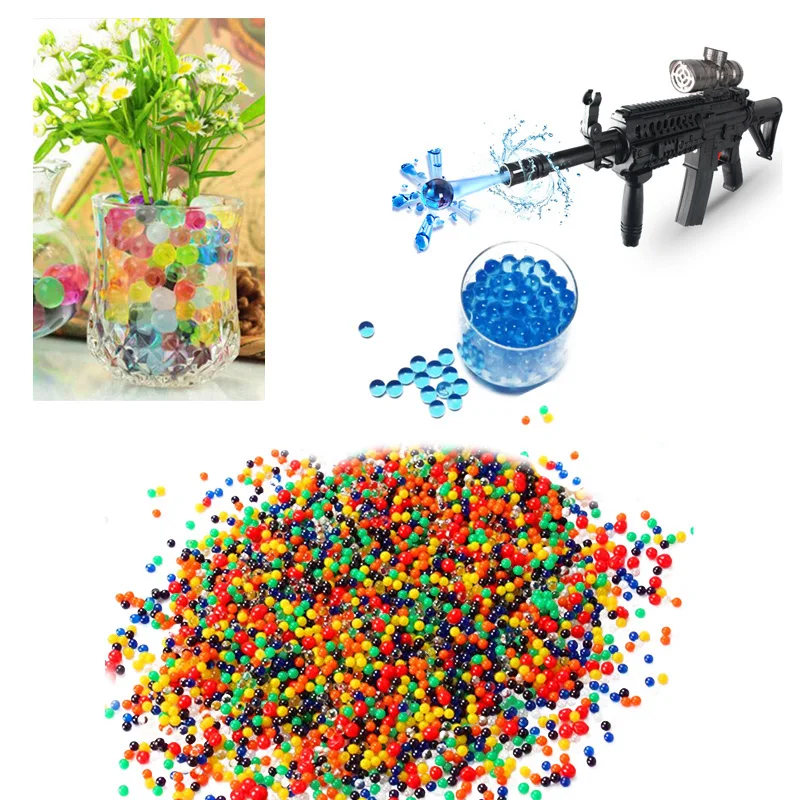 10000pcs/packet colored orbeez soft crystal water gun paintball bullet