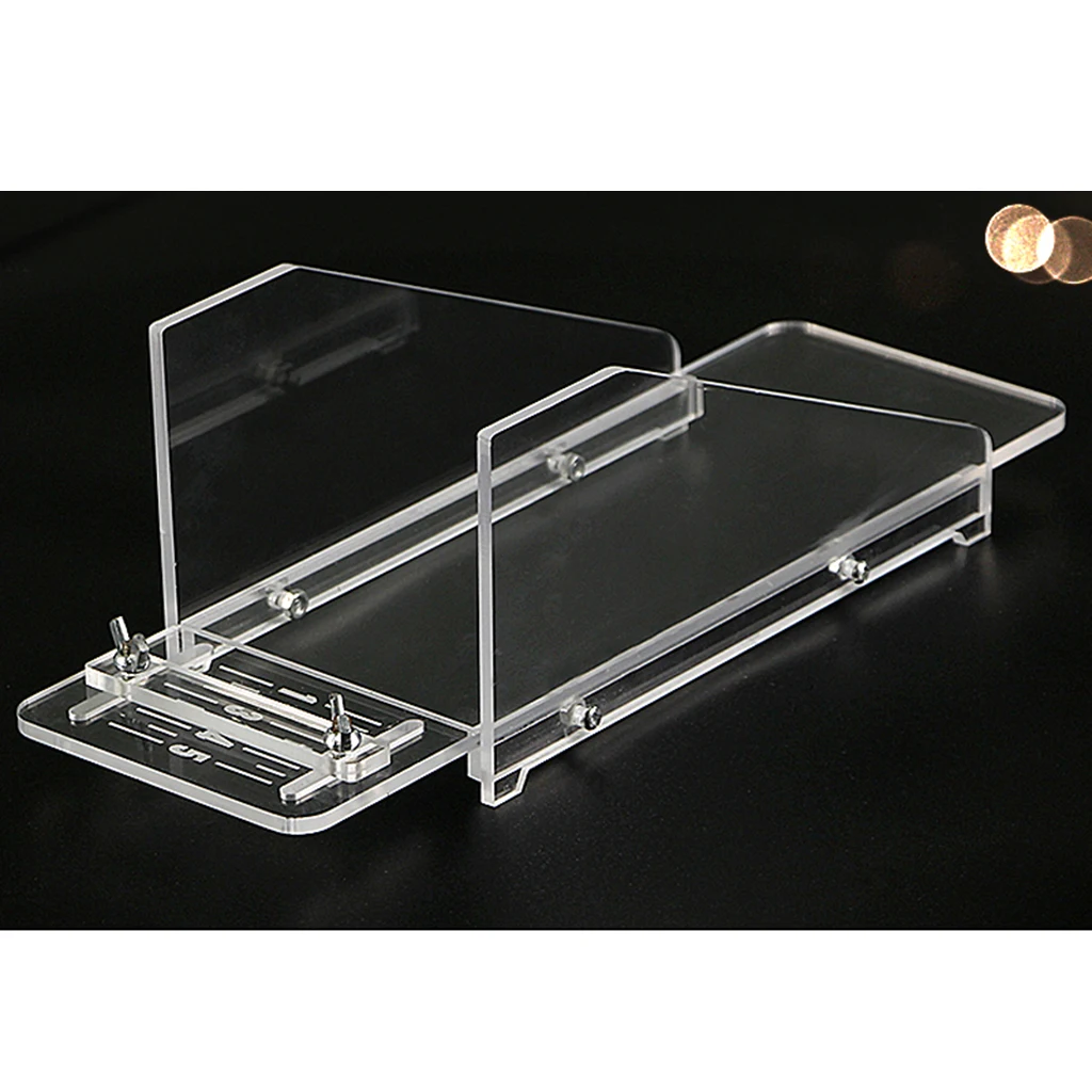 Transparent Acrylic Soap Cutting Tools Adjustable Loaf Soap Cutter Box Handmade Soap Making Supplies