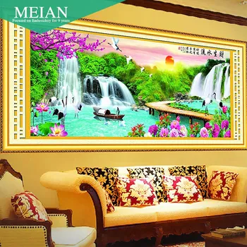 

States Coast new 5D yingkesong 2 meters water making cross stitch new living room series scenic landscape painting