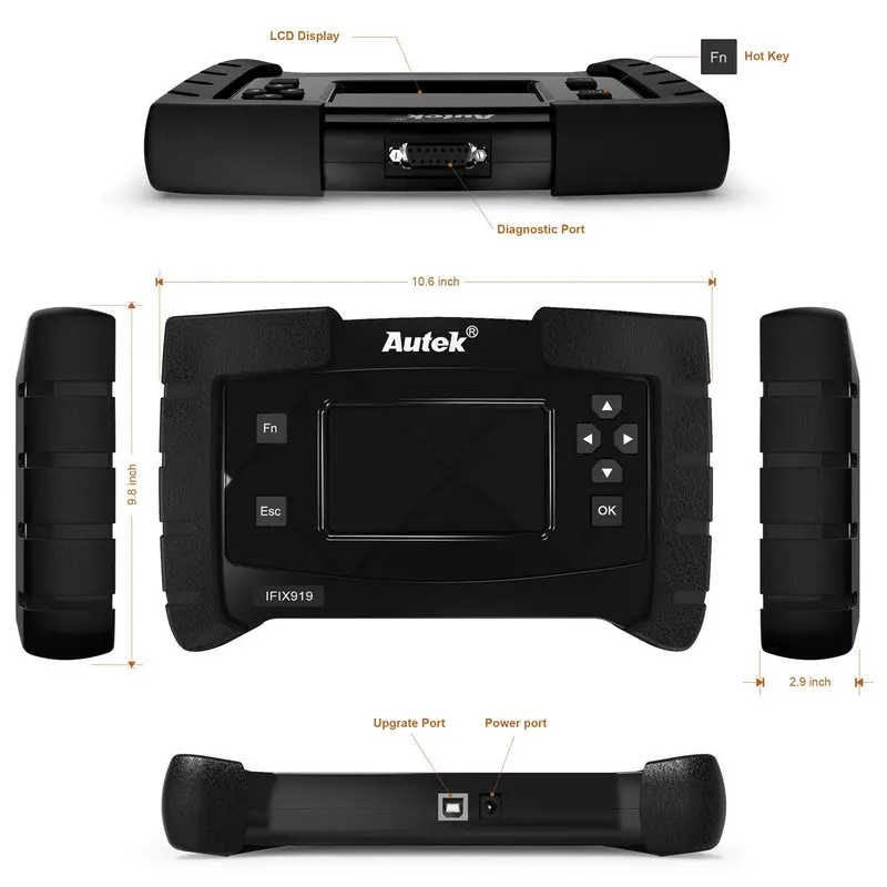 Autek IFIX 919 OBD 2 Автомобильные сканер полный Системы для ABS воздушная подушка SRS