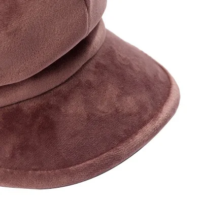 2018 New Men And Women Hat Autumn Winter Cap Fashion Korean Version Of The Velvet Light Board Octagonal Hat Retro Cap HC53 (10)