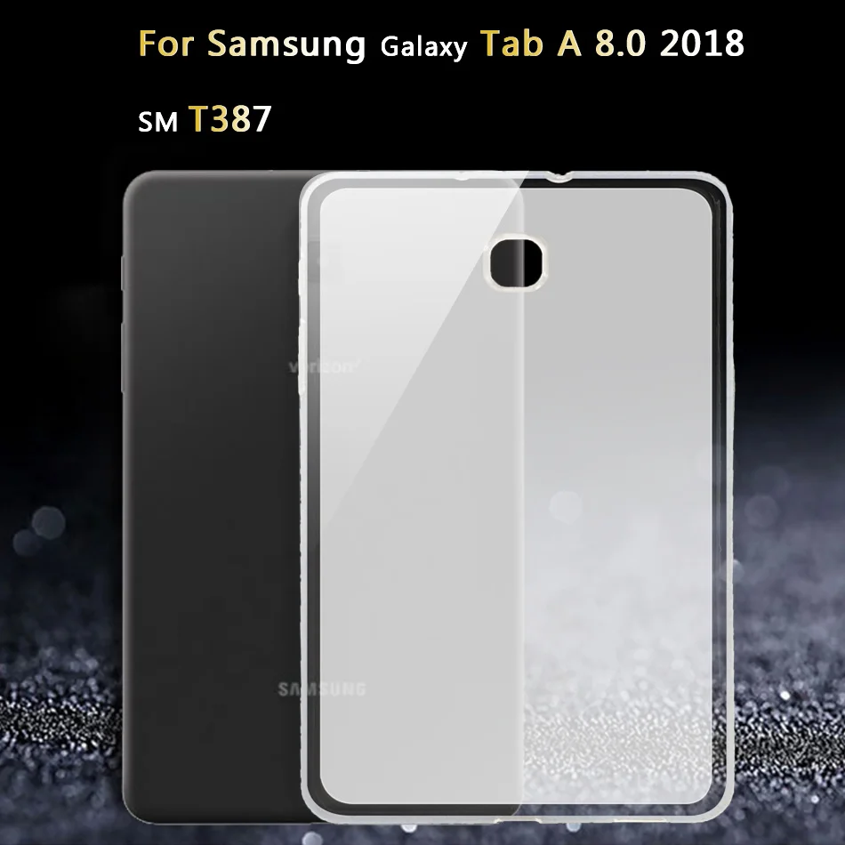 Чехол для samsung Galaxy Tab A A2 A6 E Tab S6 S4 S3 S2 S/Note 8,0 10,1 10,5 9,7 9,6 7,0 8,4 GT N5100 N5110 силиконовый чехол для планшета - Цвет: Tab A 8.0 2018 T387