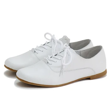 

Nice White Leather Casual Shoes SHOES Female Retro Fashion Lady Shoes Woman Shoes A151