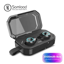 Samнагрузки истинные беспроводные наушники стерео Игры Bluetooth 5,0 наушники с 3000 mAh зарядная коробка для iPhone 6s 7 8 Xs Xr гарнитура