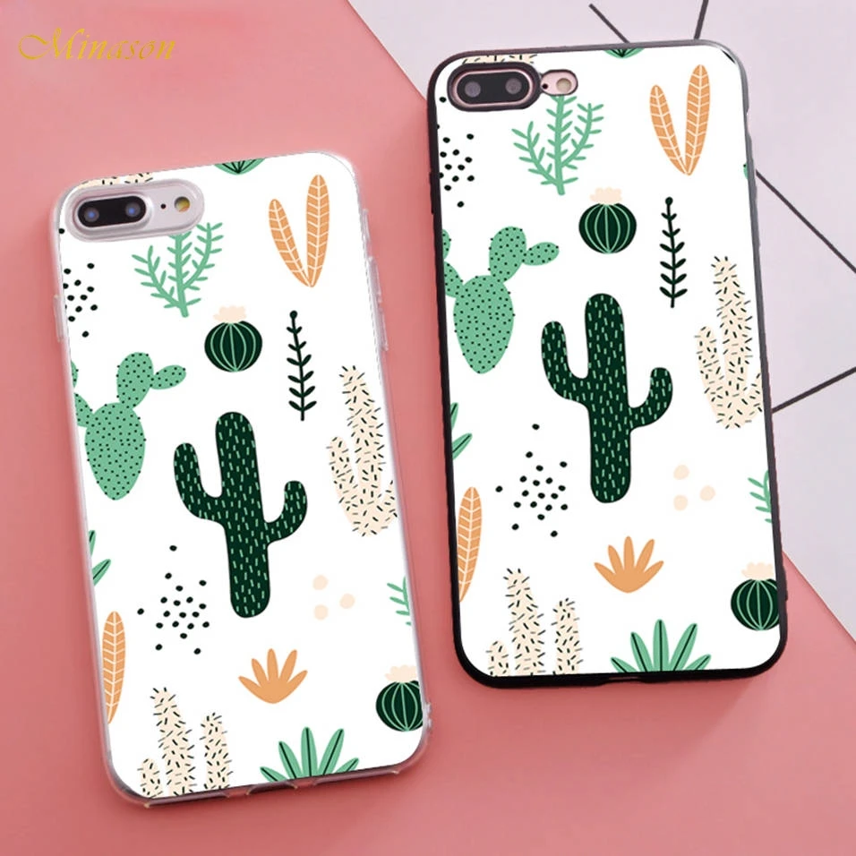 coque iphone xr transparente cactus