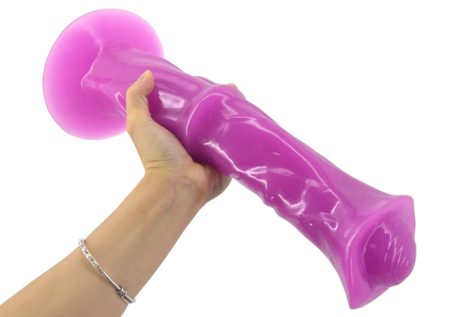 Tipo animal médio cavalo anal plug vibrador enorme brinquedo do sexo para fetiche massagem masturbação ventosa nenhuma vibração adulto produto quente