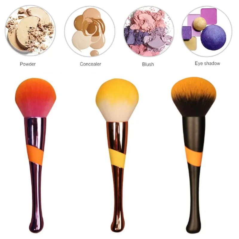 

New Arrival Colorful Makeup Brushes Foundation Power Eyeshadow Make Up Beauty Cosmetics Tools Kits