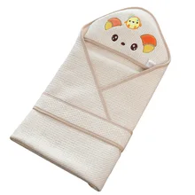 Blanket Swaddle Baby Wrap for Newborn Infant High Quality Natural Organic Cotton Receiving Blankets with Soft Band Sleeping Bag