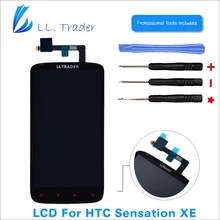 LL TRADER Highscreen AAA Black Replacement LCD Display For HTC Sensation XE G18 Z715E LCD Touch Screen Digitizer Assembly +Tools