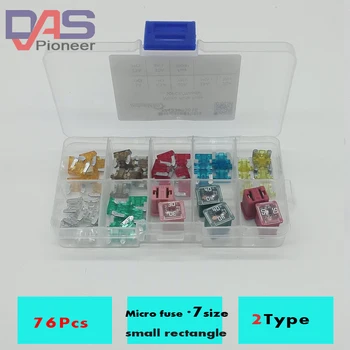 

76pcs Mixed fuse box for rectangle LPJ small type Auto fuse 30A 40A 50A with low profile mini auto fuses blade 70pcs