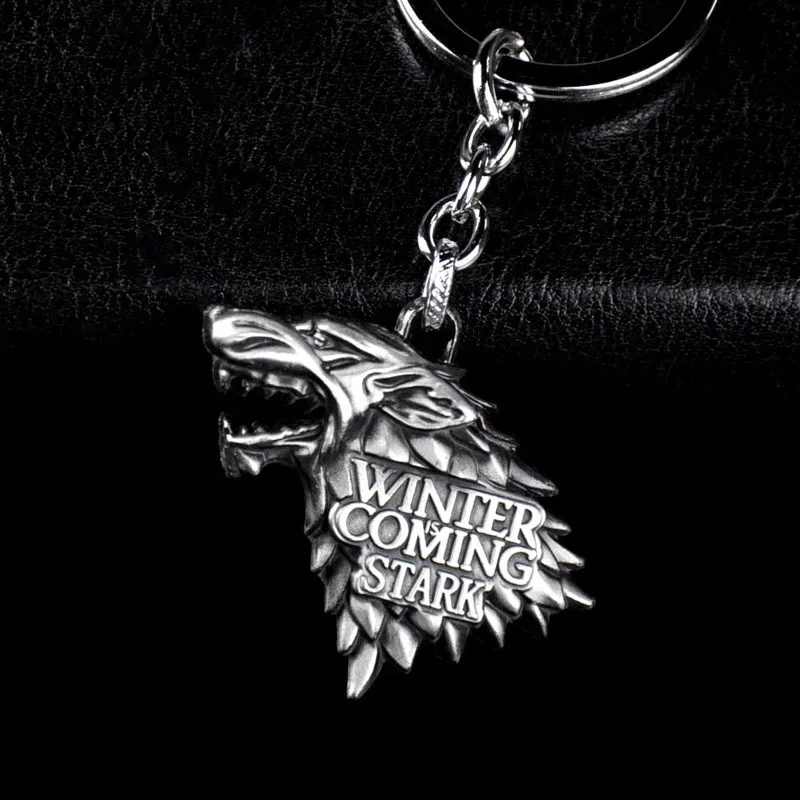 Fashion Anime Game of Thrones Keychain For Men Trinket