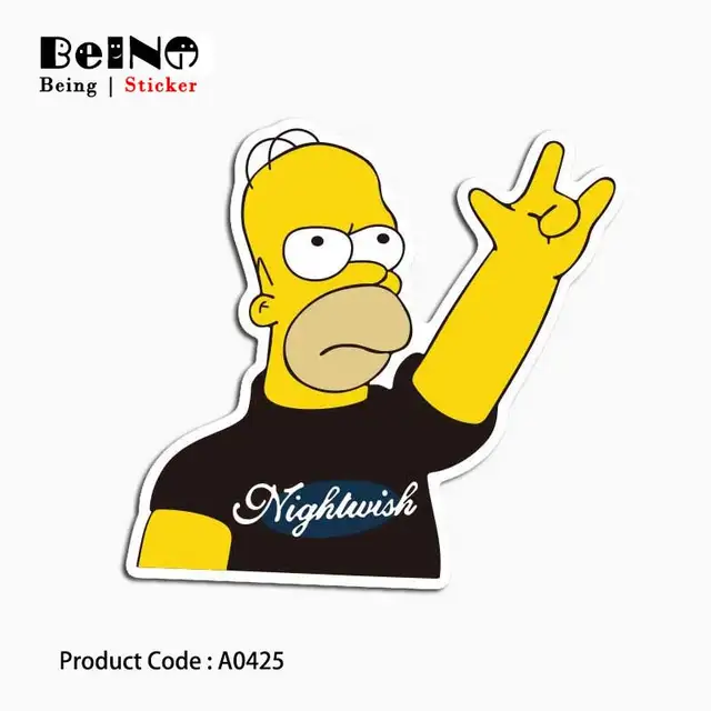 Funny Spoof Simpsons Sticker Anime Cartoon Waterproof Suitcase Sticker Skateboard Notebook Guitar Child Toy A0595 Stickers 32 Stickers Aliexpress
