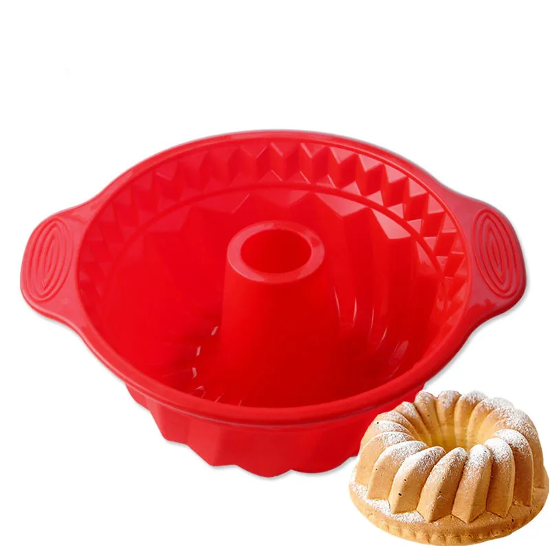 9inch Silicone Round Pot DIY Birthday Cake Pan Cake Mould Chocolates CakeMold Bakeware Family DIY Baking Pastry Cake Tools1