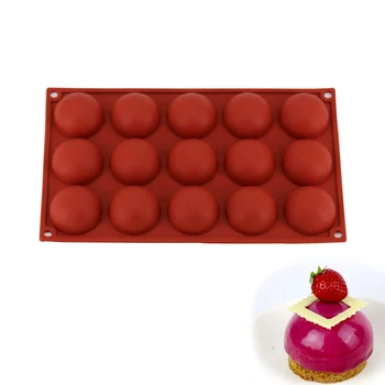 

Silicone Semi Sphere Chocolate Mould Plastic Oven Baking Mold Bakeware Rectangle Cooking Tools