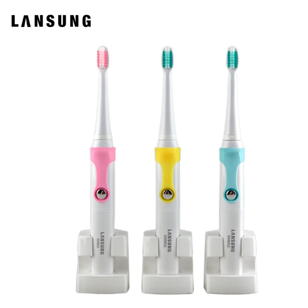 

Sonic Electric Toothbrush + 4pcs Soft Toothbrush Head Lansung SN902 Waterproof Inductive Wireless Rechargeable FREE SHIPPING