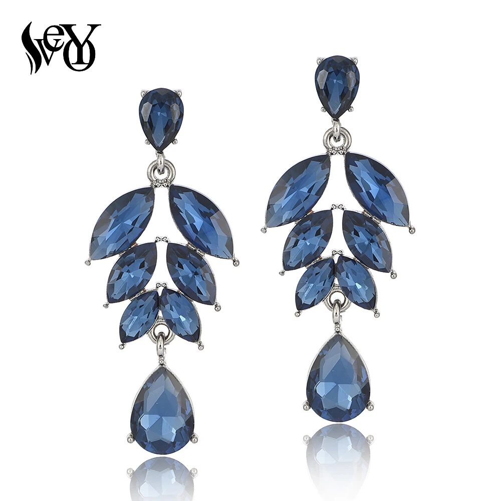 

VEYO Brand Classic Crystal Plant Drop Earring for Women New Fashion Elegant Jewelry Wholesale
