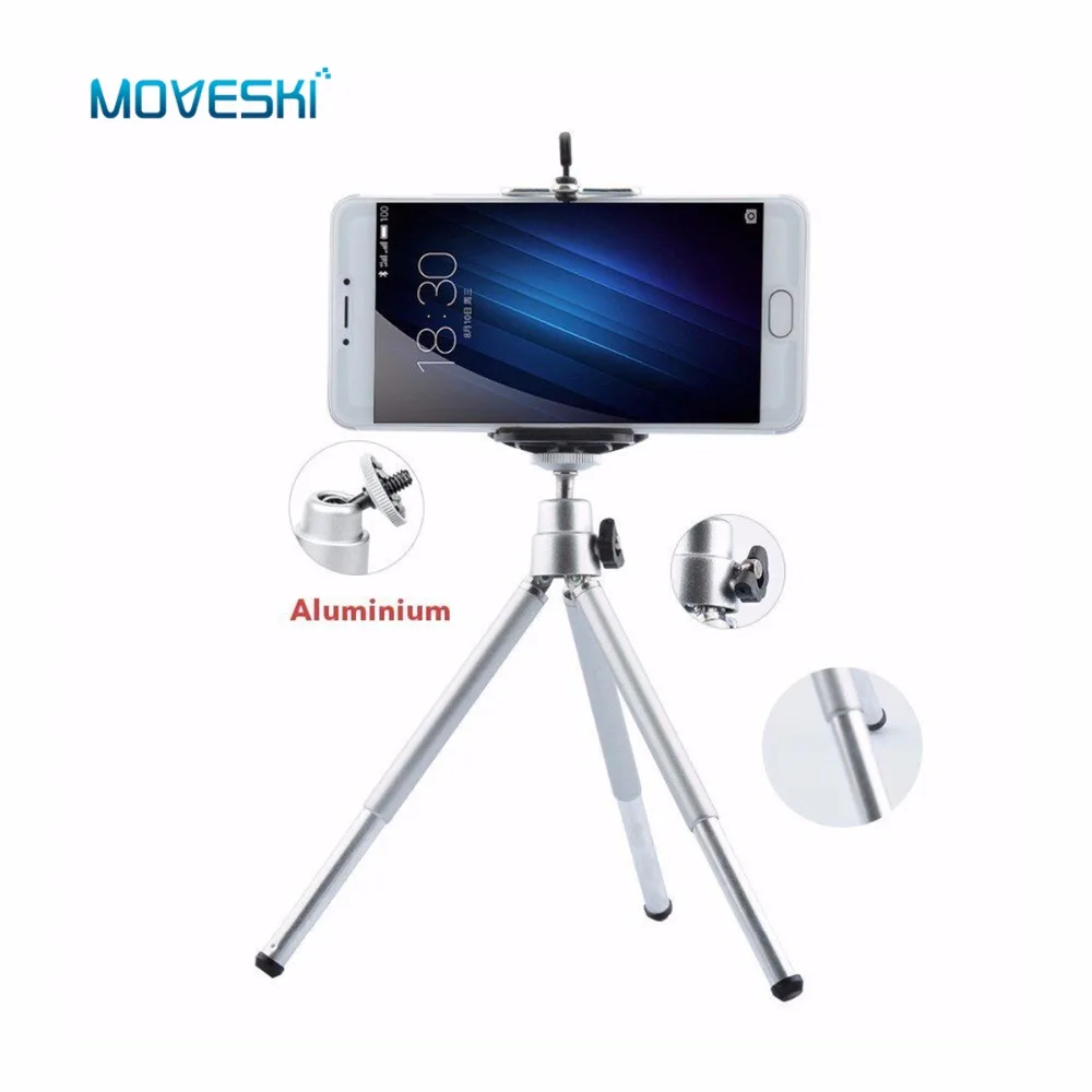 

Moveski MK-HY01 cell phone tripod Universal Mini Extra-long Extended tablet desktop Tripod Stand For Digital Camera with holder