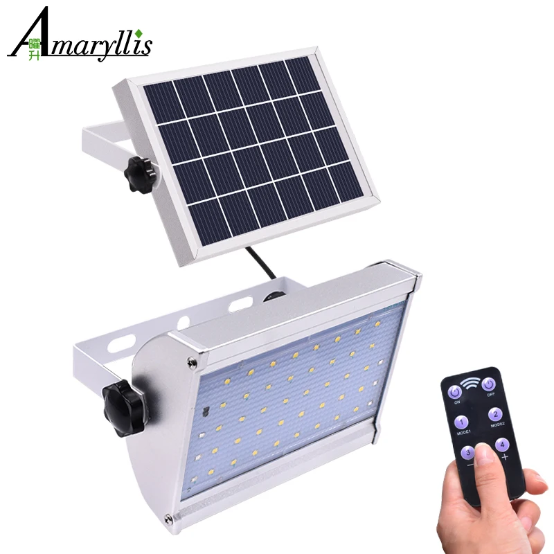 

46 LED Solar Lights Outdoor Separable 2 Modes Solar Lamp Security Lighting Waterproof Light For Garden Wall Street With Remote