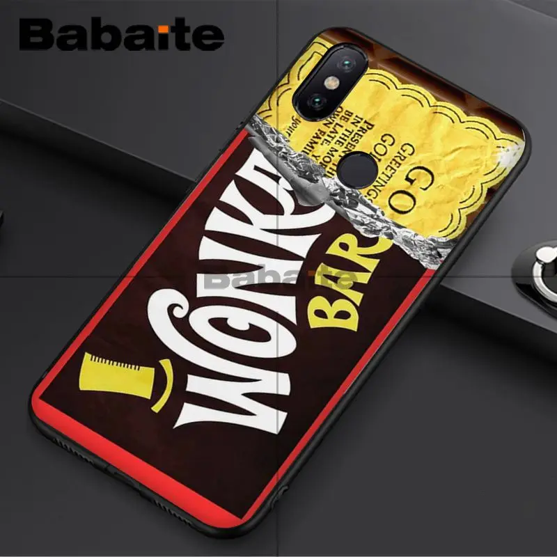 Babaite alenka bar wonka шоколадный черный мягкий чехол для телефона для redmi 5plus 5A 6pro 4X note5A note4x note6pro 6A чехол