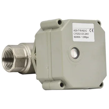 

2 way Full port electric ball valve BSP SS304 DN15 G1/2" orifice 15mm MINI Actuator valve AC110V-230V CR202 on/off 5 sec
