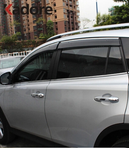 For Toyota RAV4 RAV 4 2013 2016 2017 Car Window Deflectors Wind