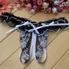 Tangas Women Sexy Lingerie Low Waist Lace Thong Panty G String Crotchless Transparent Panties Sexy Underwear Culotte Femme ► Photo 3/6