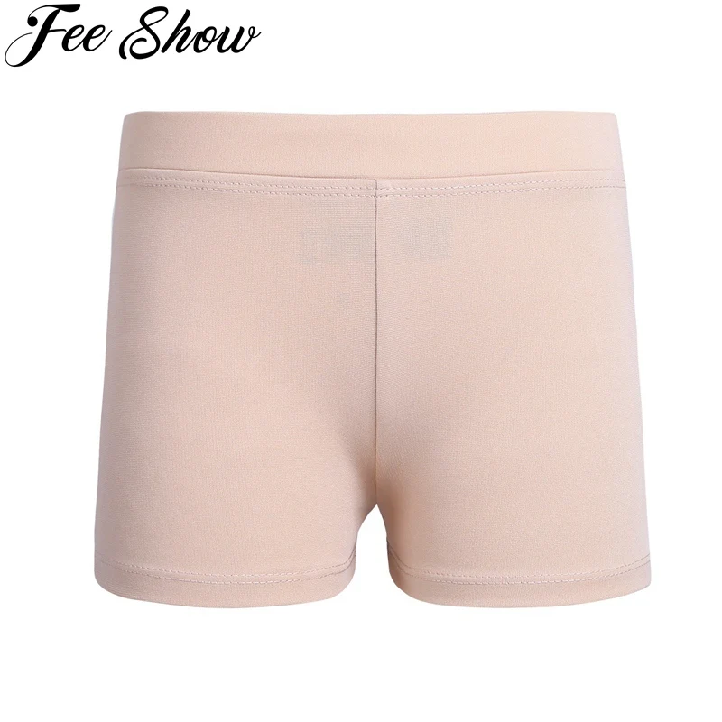

Girls Low Rise Activewear Dance Shorts for Yoga Sports Workout Gym Candy Color Child Gymnastic Ballet Dance Booty Shorts