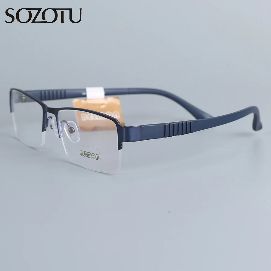 SOZOTU, оправа для очков, мужские компьютерные оптические очки по рецепту, близорукость, ботаник, прозрачные линзы, очки для глаз, оправа для мужчин, SZ16006