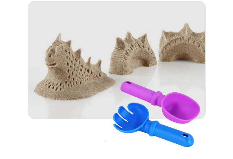 500 г мягкий цвет волшебный песок DIY Сжимаемый игрушка для пляжа дети нетоксичные течет строительный песок с инструментами обучающая игрушка