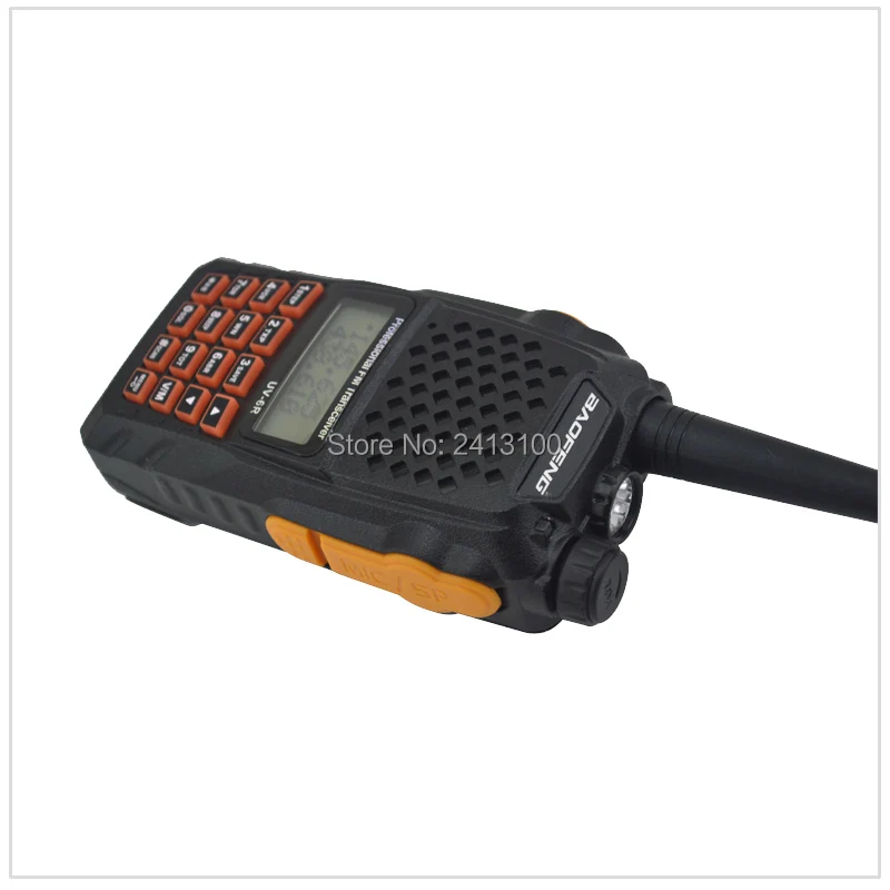 Рация Baofeng Двухдиапазонная радио Baofeng UV-6R VHF/UHF 136-174MHz& 400-520MHz двухстороннее радио fm-приемопередатчик с наушником