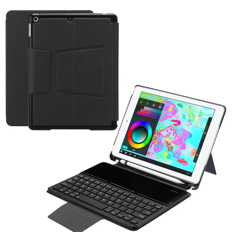 

2018 Bluetooth Keyboard Protective Case Keyboard Leather Case Universal Keyboard Case For Ipad 9.7 2018