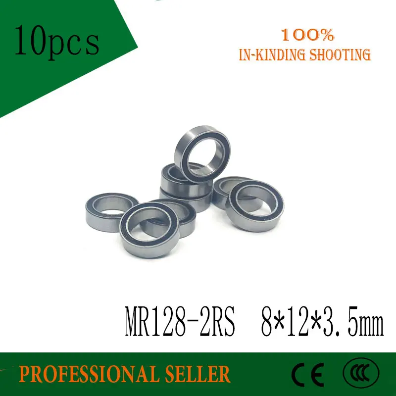 Миниатюрные шарикоподшипники MR128RS L1280 8x12x MR128-2RS мм 10 шт. ABEC-3 3 5 | Строительство и