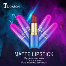 

2018 Fashion Matte Lipstick Smonth Silk Fog Feeling Lipstick 12 Colors Waterproof Long-Lasting Party Makeup Women