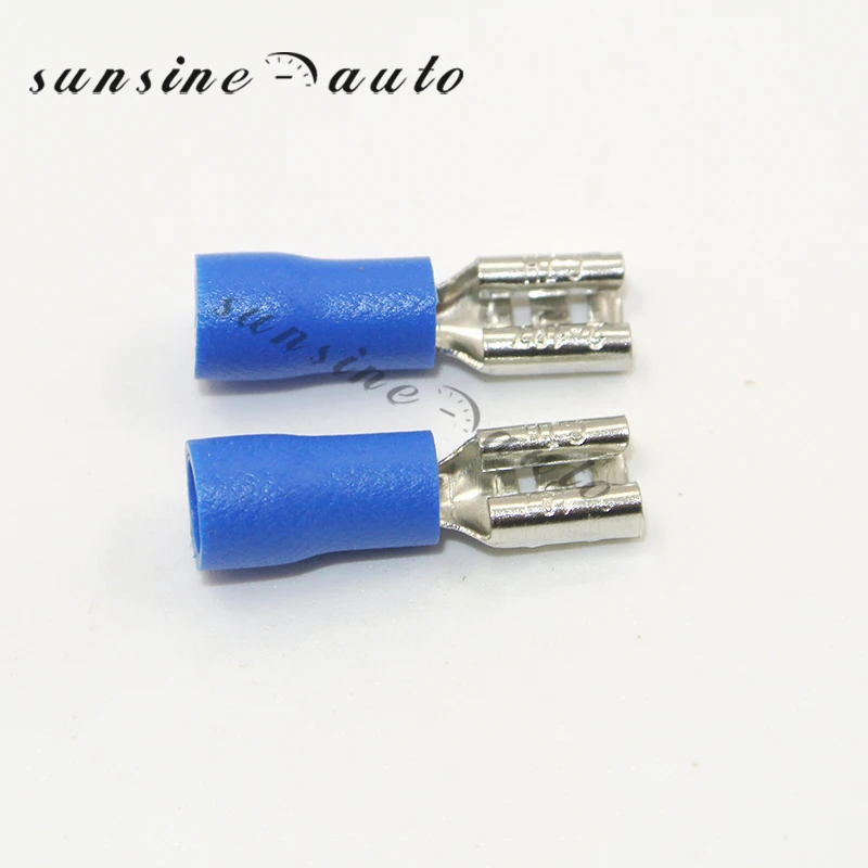 Kit Connettori A Crimpare Piatti Femmina | 120 Pezzi | Misure 2,8 - 4,8 - 6,3 Mm | Per Cavi AWG 22-16 E 18-14 | In Rame Con Manicotti Isolanti | Fai Da Te E Auto