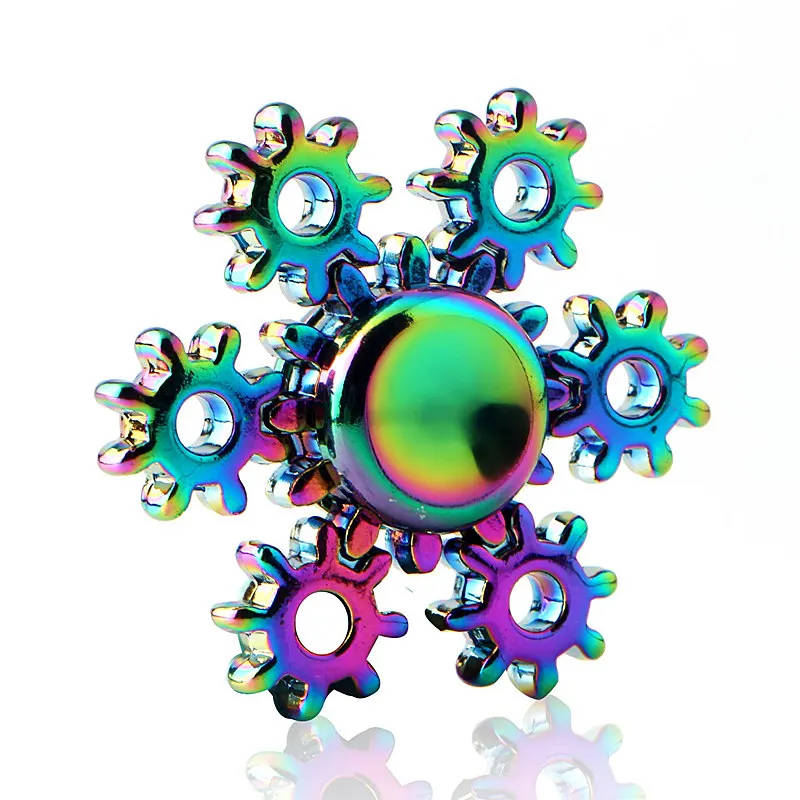 

Nut parts colorful Fidget Spinner EDC Hand Spinners Autism ADHD Kids Christmas Gifts Metal Finger Toys Spinners