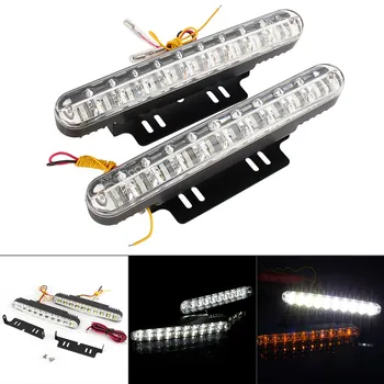 

2x Waterproof Car led Switchback LED Daylight Headlight Eye DRL Lamp Dynamic Sequential Brake Turn Signal Daytime Running Light
