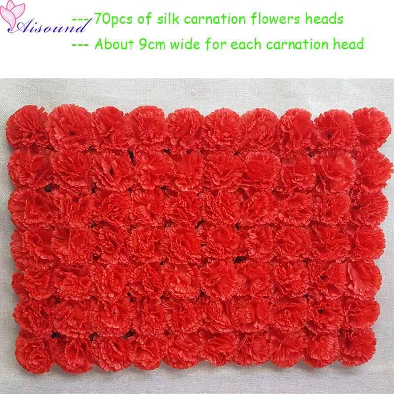 Red silk carnation