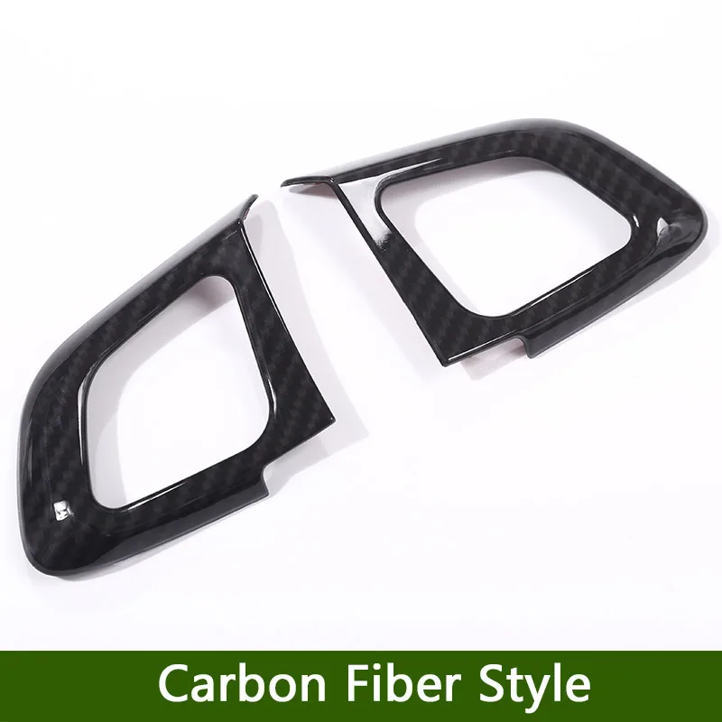 

New! Carbon Fiber Style ABS Plastic Accessories For Land Rover Range Rover Evoque 12-17 Steering Wheel Button Cover Trim