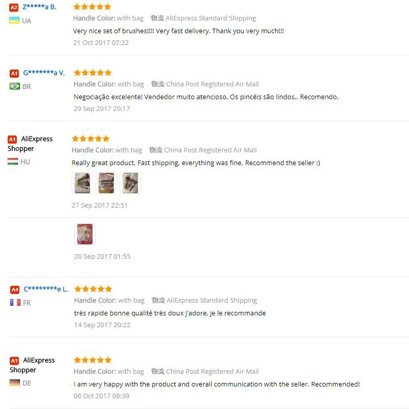 MAKEUP BRUSHES FEEDBACK