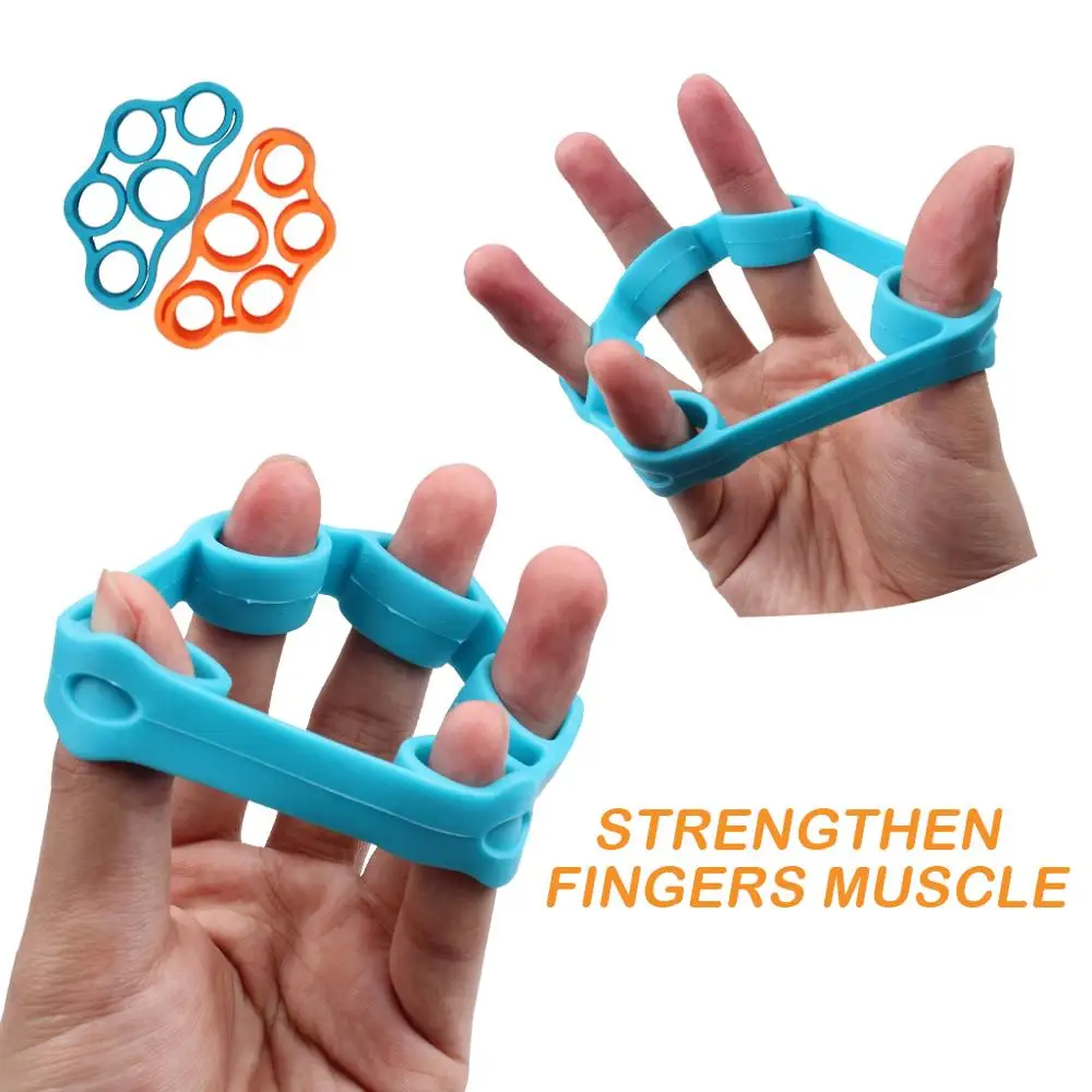 Hand Grip Strengthener Workout Kit 4 Pcs Finger Stretchers Grip Rings 2 Resistance Levels For Muscle Strengther Dexterity Improvment Functional Recovery Training Stress Relief And More (5)