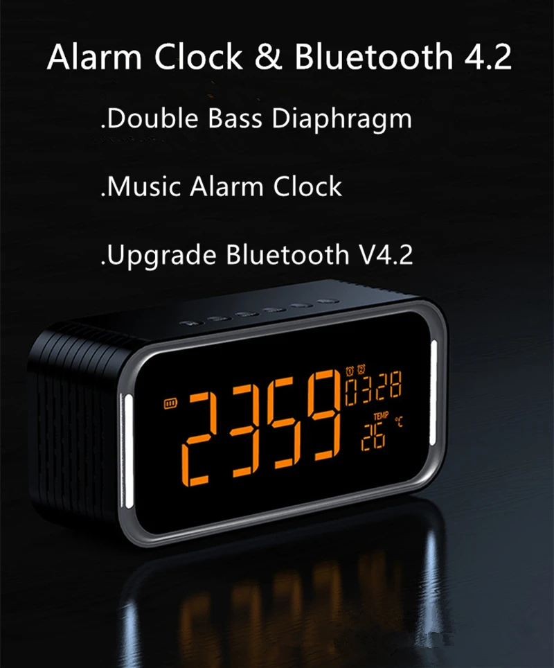 Качество супер бас Bluetooth динамик Портативный беспроводной стерео Altavoz Повтор