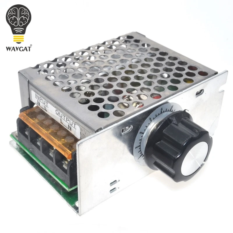 

Professional Voltage Regulators 4000W 220V High Power SCR Speed Controller Electronic Voltage Regulator Governor Thermostat BS