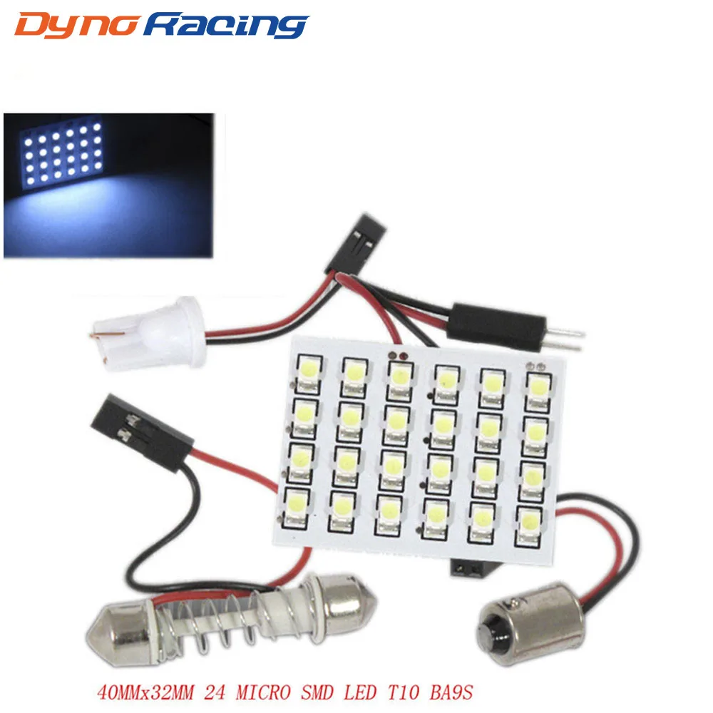 

24 MICRO SMD LED T10 BA9S Festoon Reveres Back Up Stop Head Tail Light Panel Lamp Reading Lights Car Interior Map Dome