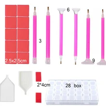 Алмазная живопись инструменты китайский завод специальные инструменты, коробка для хранения, алмазная вышивка распродажа аксессуары