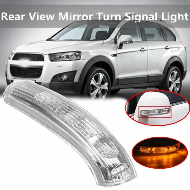 Left Hand Driver Side Yellow Left Rear View Mirror Turn Signal Light LED Lamp Fit for Captiva 2007-2016 24cm/9.4in Left Hand Driver Side Yellow Left Rear View Mirror Turn Signal Light LED Lamp Fit for Captiva 2007-2016 24cm/9.4in