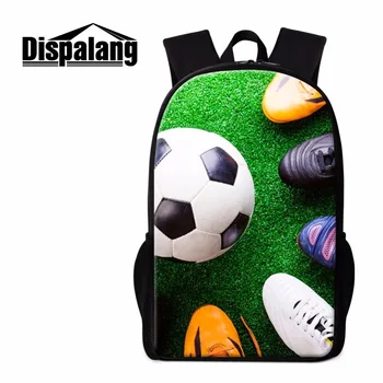 

Dispalang Footbally School Backpack for Boys Teenagers Soccerly Bookbags Sporty Back Pack for Children Cool Book Bag Mochilas