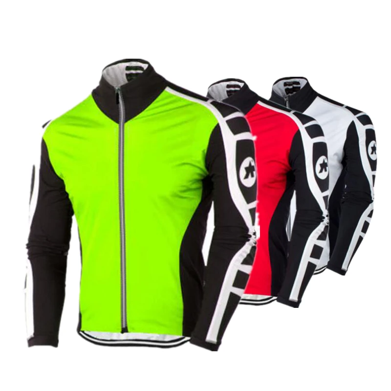 Kopen CKAHSBI Winddicht Soft Shell Lange Mouwen Jas MTB Bike Sport Jersey Thermische Fietsen Jassen Lente Warm Up Fiets Kleding